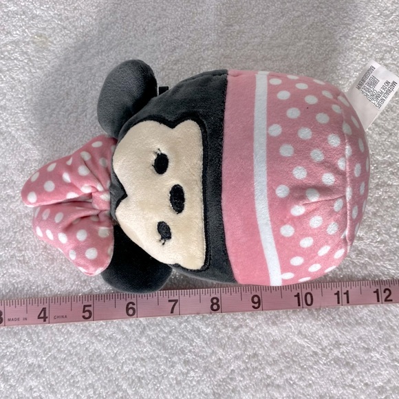 Disney Squishmallow Pink Black Polka Dot Minnie Mouse Plush Toy - Picture 9 of 10
